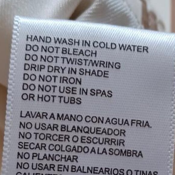 EUC MICHAEL Michael Kors Logo Striped Cropped Bikini Top Size Medium - Picture 7 of 7